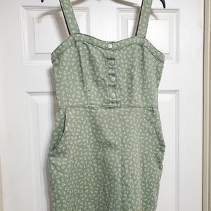 Overall Dress with Floral details